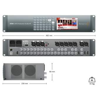 Video mikseri - Blackmagic Design ATEM 2 M/E Production Studio 4K (BM-SWATEMPSW2ME4K) Video mixer - ātri pasūtīt no ražotāja