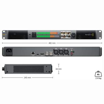 Blackmagic Design - Blackmagic Audio Monitor 12G - High-Quality Audio Monitoring Solution - quick order from manufacturer