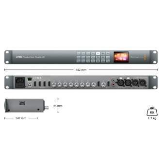 Video mikseri - Blackmagic Design ATEM Production Studio 4K (BM-SWATEMPSW4K) Video mixer - ātri pasūtīt no ražotāja