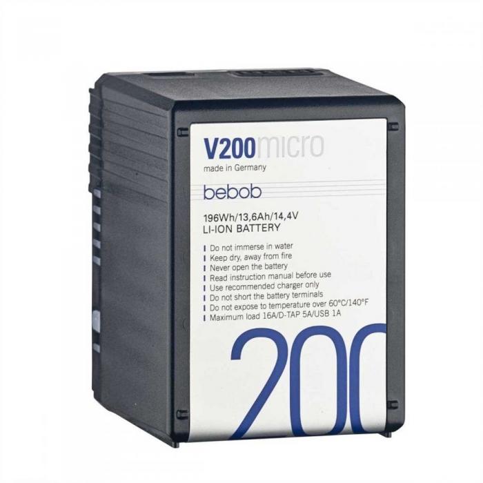 V-Mount Battery - Bebob V200MICRO VMount Li-Ion Battery 14.4V/196Wh - quick order from manufacturer