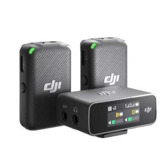 Wireless Lavalier Microphones - DJI MIC wireless lavalier microphone system 2 TX + 1 RX + Charging Case - buy today in store and with delivery