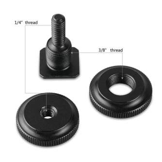 Rigu aksesuāri - SmallRig 1631 Cold Shoe Adapter met 3/8 naar 1/4 Schroefdraad (2 stuks) - быстрый заказ от производителя