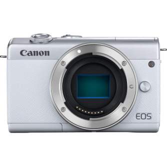 Bezspoguļa kameras - Canon EOS M200 Mirrorless Camera 24.1MP White - ātri pasūtīt no ražotāja