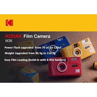 Filmu kameras - KODAK M38 REUSABLE CAMERA FLAME SCARLET DA00237 - купить сегодня в магазине и с доставкой