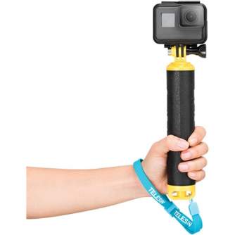 Discontinued - Rubber Floating Hand Grip Telesin for Action and Sport Cameras (GP-MNP-300-YL)