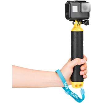 Discontinued - Rubber Floating Hand Grip Telesin for Action and Sport Cameras (GP-MNP-300-YL)