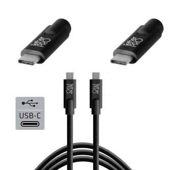 Cables - TETHERPRO USB-C TO USB-C 3M BLACKCUC10-ORG - quick order from manufacturer