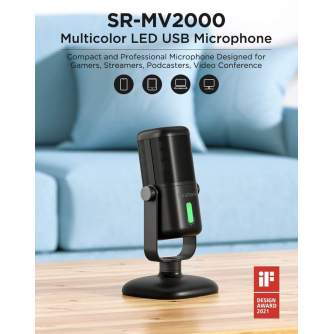 Podcast Microphones - SARAMONIC SR-MV2000 USB desktop microphone for mobile and PC SR-MV2000 - quick order from manufacturer