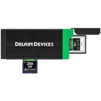 Memory Cards - DELKIN Cardreader CFexpress Type B & SD UHS-II (Type C to C & Type C to A Cables) - buy today in store and with delivery