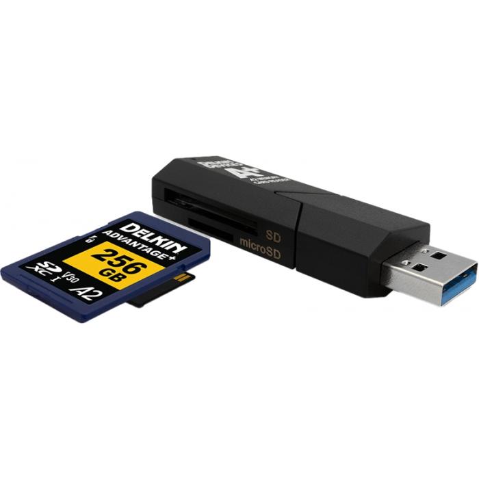 Memory Cards - DELKIN CARDREADER SD & MICROSD A2 (USB 3.1) DDREADER-55 - quick order from manufacturer