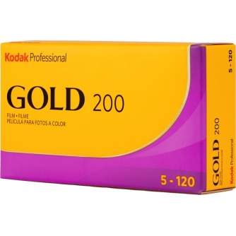 Photo films - KODAK PROFESSIONAL GOLD 200 120 FILM 5-PACK 1075597 - quick order from manufacturer