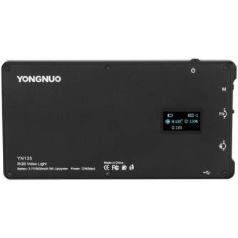 On-camera LED light - Yongnuo YN135 On-Camera RGB LED Light, WB (3200 K 5600 K) - quick order from manufacturer