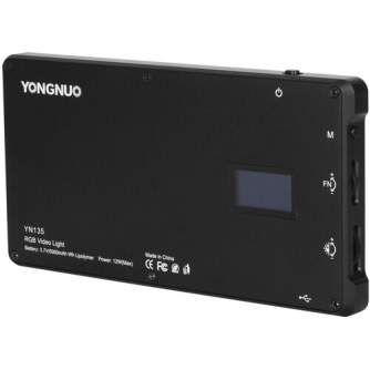 On-camera LED light - Yongnuo YN135 On-Camera RGB LED Light, WB (3200 K 5600 K) - quick order from manufacturer