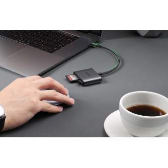 Card Reader - CM387 Card Reader USB-C to SD/TF + USB Black - quick order from manufacturer