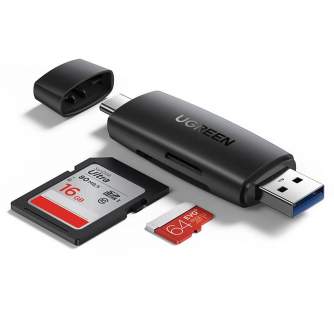 Card Reader - CM304 USB + USB-C Card Reader SD + microSD Black - quick order from manufacturer