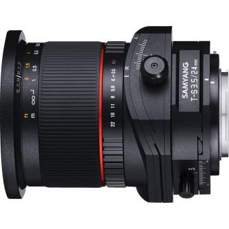 Objektīvi bezspoguļa kamerām - SAMYANG OBJEKTIVS 24MM F3,5 T-S SONY E FF - ātri pasūtīt no ražotāja