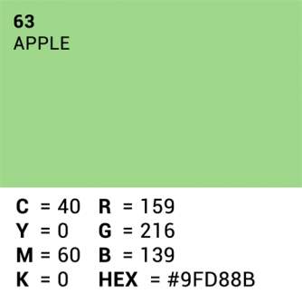 Backgrounds - Superior Background Paper 63 Apple 2.72 ( 73 Summer Green) x 11m - quick order from manufacturer