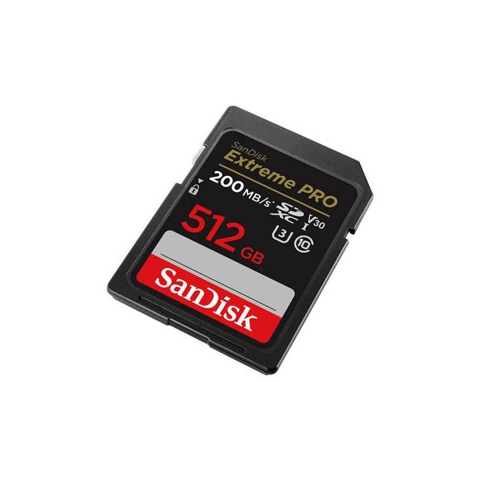 Memory Cards - SANDISK EXTREME PRO SDXC 512GB 200/140 MB/s UHS-I U3 memory card (SDSDXXD-512G-GN4IN) - quick order from manufacturer