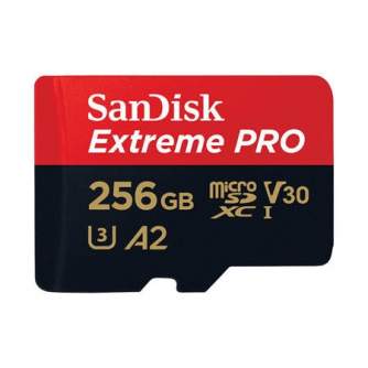 Memory Cards - SANDISK EXTREME PRO microSDXC 256GB 200/140 MB/s UHS-I U3 memory card (SDSQXCD-256G-GN6MA) - quick order from manufacturer