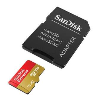 Memory Cards - SANDISK EXTREME microSDXC 128 GB 190/90 MB/s UHS-I U3 memory card (SDSQXAA-128G-GN6MA) - quick order from manufacturer