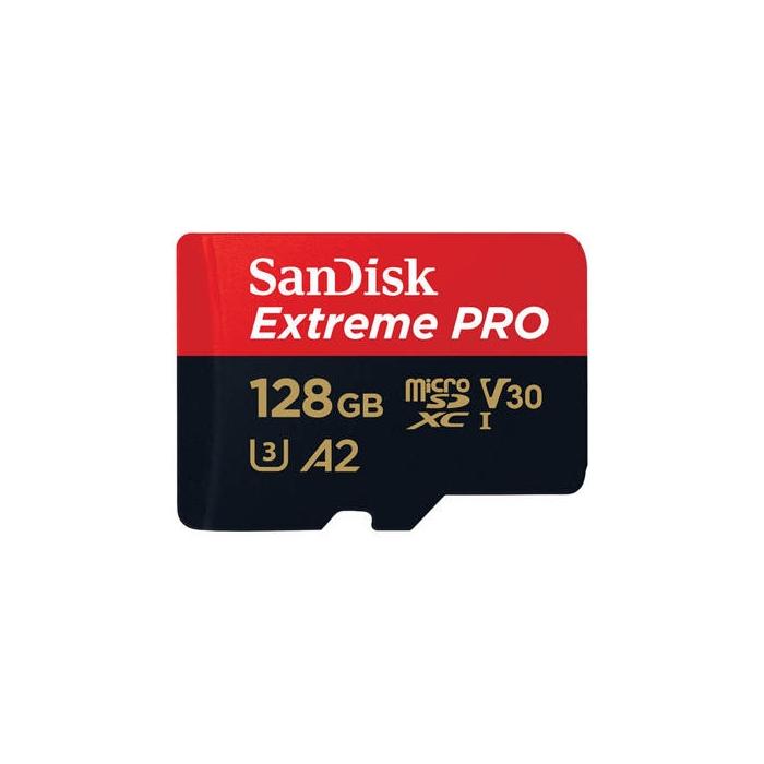 Memory Cards - SANDISK EXTREME PRO microSDXC 128GB 200/90 MB/s UHS-I U3 memory card (SDSQXCD-128G-GN6MA) - quick order from manufacturer