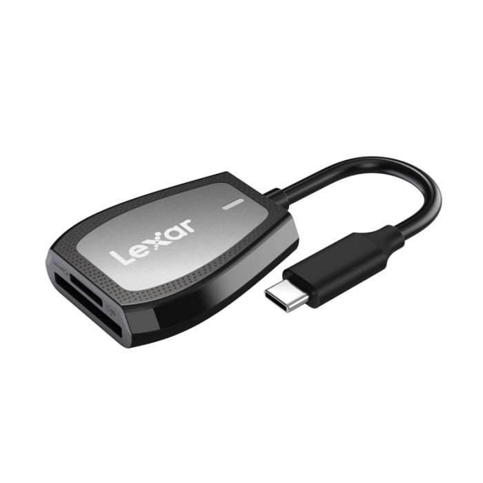 Card Reader - LEXAR CARDREADER PROFESSIONAL USB-C DUAL-SLOT READER, SUPPORT SD AND MICROSD UHS-II CARDS LRW470U-RNHNG - quick order from manufacturer