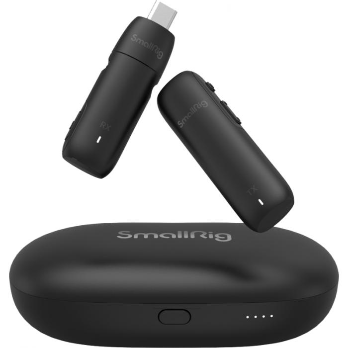 Bezvadu piespraužamie mikrofoni - SMALLRIG 3495 Wave W1-C Wireless Lavalier Microphone USB-C for Android & iPhone - ātri pasūtīt no ražotāja