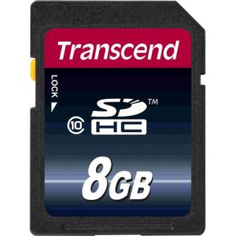 Memory Cards - Transcend 8GB SDHC Class 10 Memory Card - quick order from manufacturer