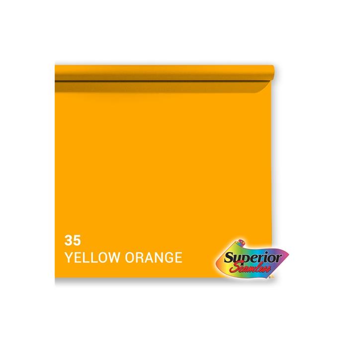 Backgrounds - Superior Achtergrond Rol Yellow Orange (nr 35) 2.72m x 11m P111435 - quick order from manufacturer