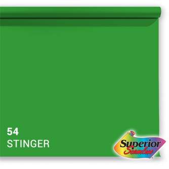 Backgrounds - Superior Background Paper 54 chromagreen Stinger green Chroma Key 2.72 x 25m - buy today in store and with delivery