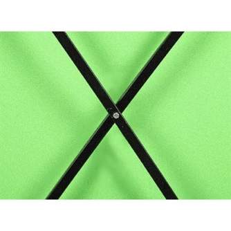 Background Set with Holder - StudioKing Wall Pull-Down Green Screen FB-180200WG 180x200 cm Chroma Green - quick order from manufacturer