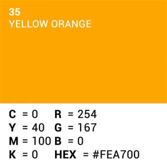 Foto foni - Superior Achtergrond Rol Yellow Orange (nr 35) 1.35m x 11m P101235 - быстрый заказ от производителя