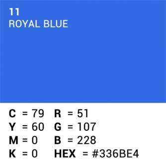 Backgrounds - Superior Background Paper 11 Royal Blue Chroma Key 2.72 x 11m - buy today in store and with delivery