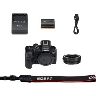 Mirrorless Cameras - Canon EOS R7 w. Mount Adapter EF-EOS R - quick order from manufacturer