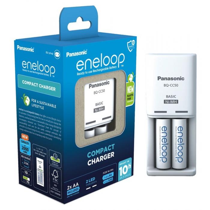 Baterijas, akumulatori un lādētāji - Charger Panasonic ENELOOP K-KJ50MCD20E, 10 hour, +(2xAA) BOOM - быстрый заказ от производит