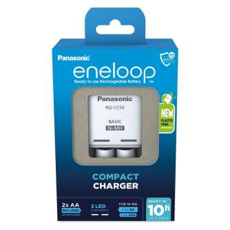 Baterijas, akumulatori un lādētāji - Charger Panasonic ENELOOP K-KJ50MCD20E, 10 hour, +(2xAA) BOOM - быстрый заказ от производит