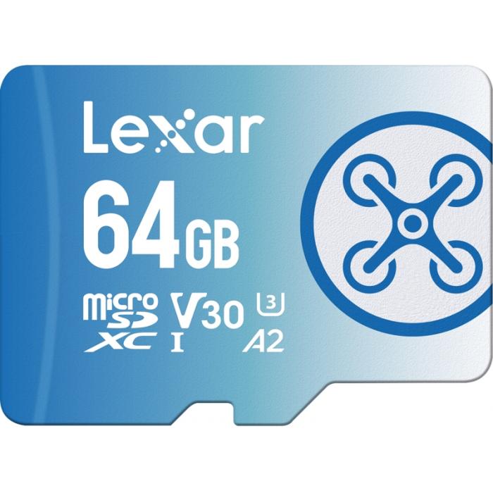 Memory Cards - LEXAR FLY microSDXC 1066x UHS-I / R160/W60MB (C10/A2/V30/U3) 64GB - buy today in store and with delivery