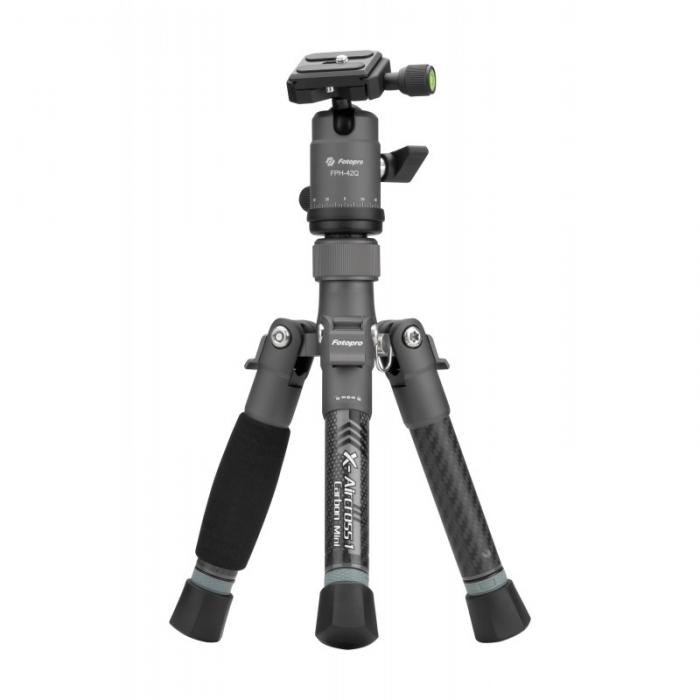 Mini Tripods - Fotopro X Aircross 1 Mini Carbon Tripod Grijs X Aircorss 1 Mini CarbonGREY - quick order from manufacturer