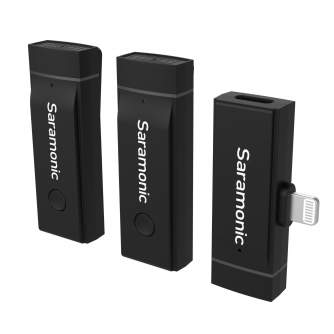 Bezvadu piespraužamie mikrofoni - Saramonic Blink Go-D2 Lightning iPhone bezvadu audio mikrofonu pārraides komplek - ātri pasūtīt no ražotāja