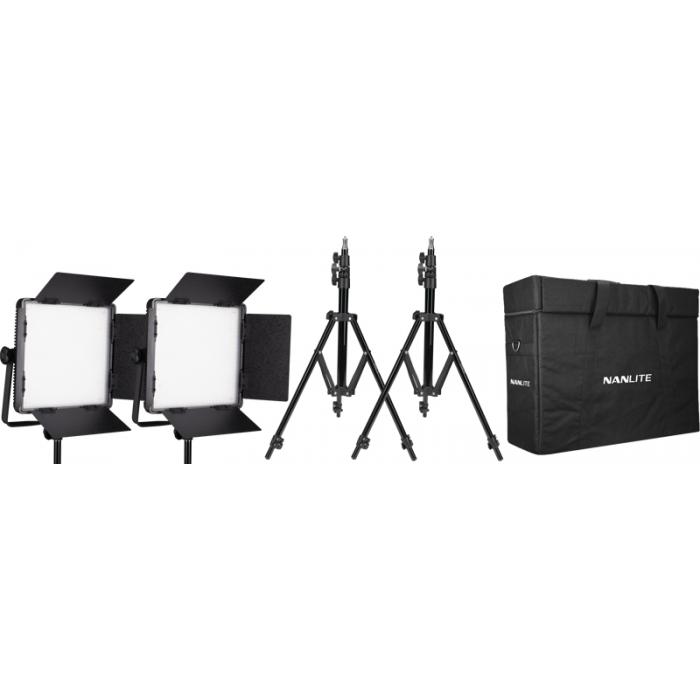 LED Gaismas paneļi - KIT NANLITE 2 LIGHT KIT 600CSA W CARRY CASE LIGHT STAND 118988 - ātri pasūtīt no ražotāja