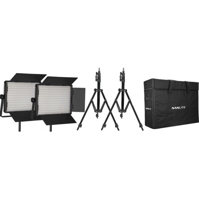 LED Gaismas paneļi - KIT NANLITE 2 LIGHT KIT 1200DSA W CARRY CASE LIGHT STAND 118990 - ātri pasūtīt no ražotāja