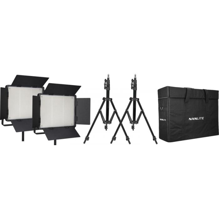 Light Panels - KIT NANLITE 2 LIGHT KIT 900DSA W/CARRY CASE & LIGHT STAND 118991 - quick order from manufacturer