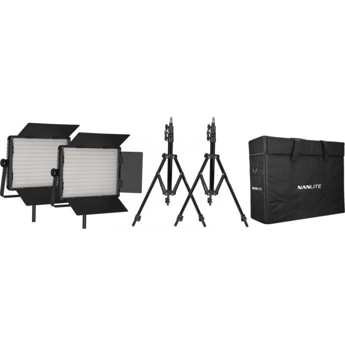 LED Gaismas paneļi - KIT NANLITE 2 LIGHT KIT 1200CSA W CARRY CASE LIGHT STAND 118992 - ātri pasūtīt no ražotāja