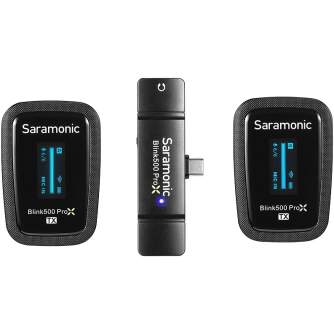 Wireless Lavalier Microphones - SARAMONIC BLINK 500 PROX B6 (2,4GHZ wireless w/ USB-C) Android & iPhone 15 - quick order from manufacturer