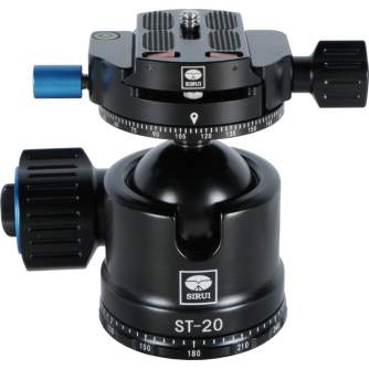 Statīvu galvas - SIRUI ST-20 Ballhead with 40mm Damping, Aluminum Alloy, Arca-Swiss Clamp - быстрый заказ от производителя