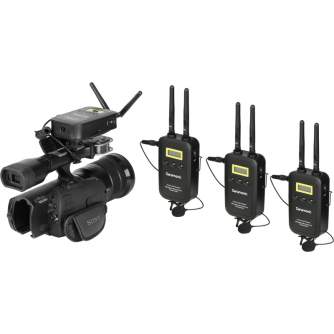 Bezvadu audio sistēmas - Wireless system 5.8 GHz Saramonic VmicLink5 RX + TX + TX + TX Kit - ātri pasūtīt no ražotāja