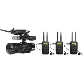 Bezvadu audio sistēmas - Wireless system 5.8 GHz Saramonic VmicLink5 RX + TX + TX + TX Kit - ātri pasūtīt no ražotāja