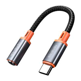 Vairs neražo - Mcdodo CA-7561 USB-C uz AUX mini ligzdu 3,5 mm audio adapteris, DAC, 0,11 m 