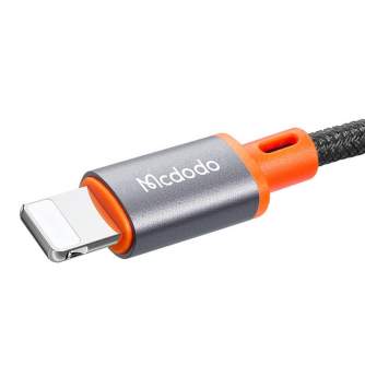 Video vadi, kabeļi - Mcdodo CA-0780 Lightning iPhone uz 3.5 mm AUX mini jack kabelis, 1,2 m (melns) - perc šodien veikalā un ar piegādi