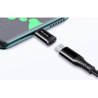 Провода, кабели - Переходник с микро-USB на USB-C, Mcdodo OT-9970 (черный) - купить сегодня в магазине и с доставкой